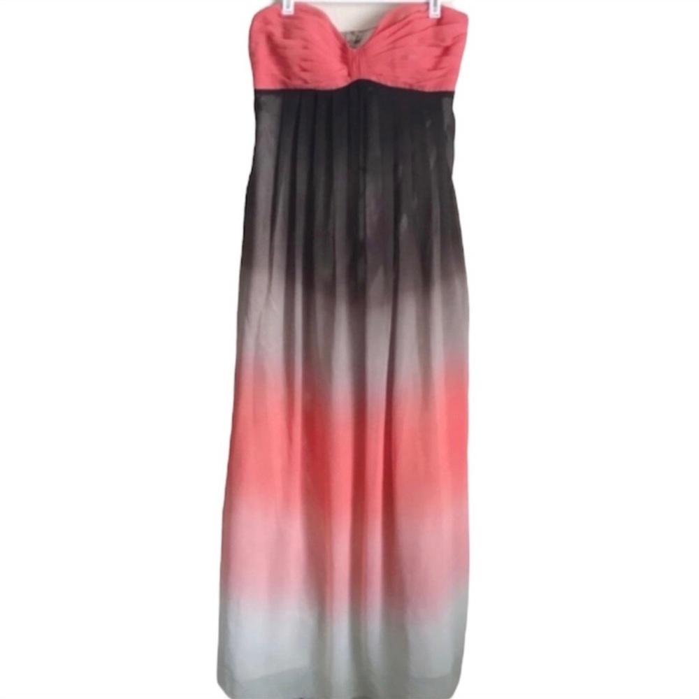 ELIZA J | brown, orange, and beige ombré Y2K maxi dress Size 6
